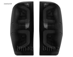 Smoked LED Tail Rear Lamp Light For Ford Ranger T6 PX MK2 XL XLT Car Smoke