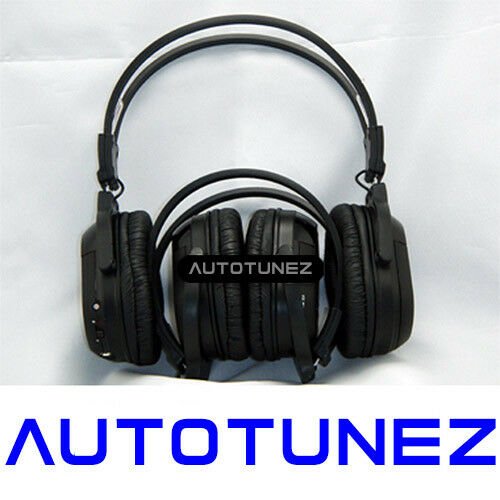 2X WIRELESS IR CORDLESS Dual Channel Stereo Headphones Infrared Pair 2X WIRELESS IR CORDLESS Dual Channel Stereo Headphones Infrared Pair