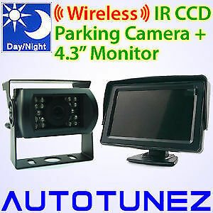 4.3" Compact 24V/12V Wireless IR CCD Reversing Camera Caravan Truck Parking Car 4.3" Compact 24V/12V Wireless IR CCD Reversing Camera Caravan Truck Parking Car