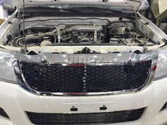 Fit Front Chrome Grill Grille Black Mesh For Hilux 7th Generation 2011-2015 SR SR5 Fit Front Chrome Grill Grille Black Mesh For Hilux 7th Generation 2011-2015 SR SR5