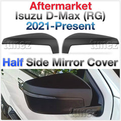 Matte Black Side Mirror Cover Guard Protector For Isuzu D-Max DMAX RG 2021 2022