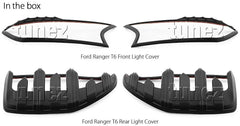Head Light And Tail Light Guards for Ford Ranger PX2 MK2 T6 2016 2017 Matte Black Front Tail Rear Light Lamp Covers Trims Head Light And Tail Light Guards for Ford Ranger PX2 MK2 T6 2016 2017 Matte Black Front Tail Rear Light Lamp Covers Trims