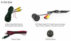 28mm Infrared IR CCD Waterproof Towbar Bumper Car Reversing Camera Parking