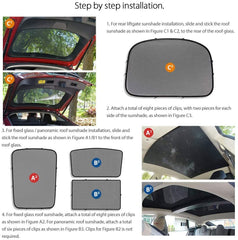 Custom Magnetic Sun Shade Rear Door Car Window For Tesla Model S Year 2013-2020 Custom Magnetic Sun Shade Rear Door Car Window For Tesla Model S Year 2013-2020