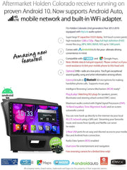 MyLink Replacement Model 9" Android Car MP3 Player For Holden Colorado RG 2012-2016 Stereo Radio Fascia