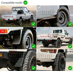 Front Rear Mud Flap Splash Guard Toyota LandCruiser J79 70 Pickup Series ABS