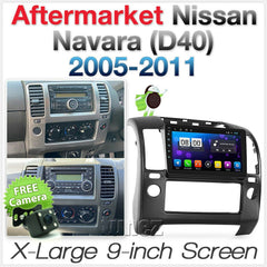 9" Android Car Player MP3 Nissan Navara D40 Stereo Radio GPS Fascia ST STX RX