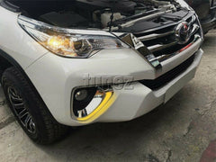 DRL Daytime Running Light LED Toyota Fortuner 2015 2016 2017 Fog Lamp Indicator DRL Daytime Running Light LED Toyota Fortuner 2015 2016 2017 Fog Lamp Indicator