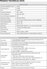 Nakamichi NDS4610AS Car Stereo Digital Signal Processing Power Car Amplifier DSP 4 Channels High 6 Channels Low Level Input External Bluetooth Amplified 25W Power Nakamichi NDS4610AS Car Stereo Digital Signal Processing Power Car Amplifier DSP 4 Channels High 6 Channels Low Level Input External Bluetooth Amplified 25W Power