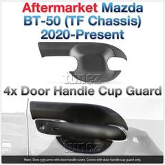 Matt Door Handle Cup Guard Cover For Mazda BT-50 BT50 2020 2021 2022 TF