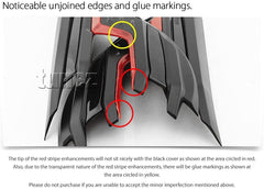 Front Tail Rear Light Lamp Cover Compatible With Toyota Hilux GUN1 2016-2020 TRD Black & Red Front Tail Rear Light Lamp Cover Compatible With Toyota Hilux GUN1 2016-2020 TRD Black & Red