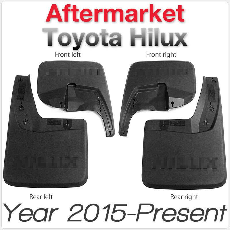 Front Rear Mud Flap Splash Guard For Toyota Hilux 2015 2016 2017 ABS Car Truck Front Rear Mud Flap Splash Guard For Toyota Hilux 2015 2016 2017 ABS Car Truck