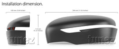 Matte Black Side Mirror Cover For Nissan X-Trail Qashqai Juke 2018 2019 2020 Matte Black Side Mirror Cover For Nissan X-Trail Qashqai Juke 2018 2019 2020