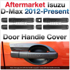 Matte Matt Black Key Door Handle Cover For Isuzu D-Max DMax RT50 RT85 MUX MU-X Matte Matt Black Key Door Handle Cover For Isuzu D-Max DMax RT50 RT85 MUX MU-X