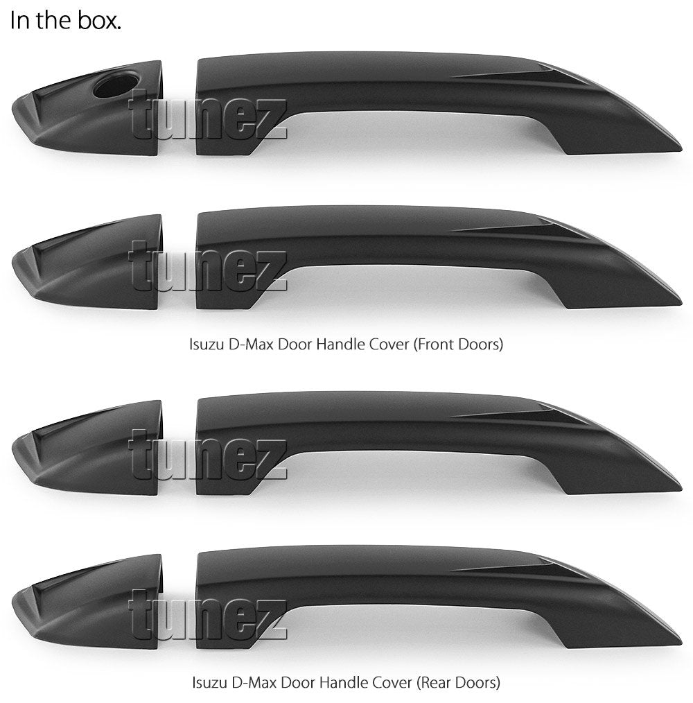 Black Door Handle Guard Cover Protector For Isuzu D-Max DMax RG 2021 2022
