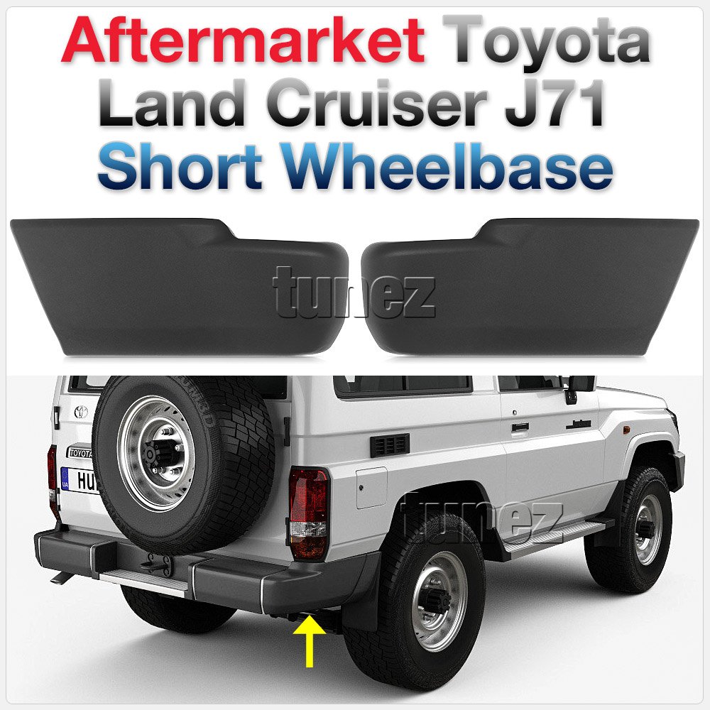 Rear Bumper Guard Protector Cladding For Toyota Land Cruiser J71 J70 SWB Series Rear Bumper Guard Protector Cladding For Toyota Land Cruiser J71 J70 SWB Series