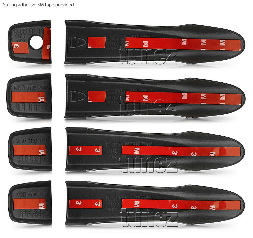 Matte Black Keyless Smart Key Door Handle Cover For Nissan Navara NP300 D23