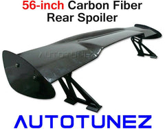 56" Universal Racing Carbon Fiber Rear Spoiler GT Wing Track Drift Type G