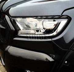 Matte Black Front Tail Rear Light Lamp Cover For Ford Ranger Raptor 2019 2020 Matte Black Front Tail Rear Light Lamp Cover For Ford Ranger Raptor 2019 2020