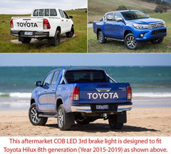Tailgate Third Brake Lamp Light Smoked LED For Toyota Hilux SR SR5 Black Truck 2015 2016 2017 2018 2019 Tailgate Third Brake Lamp Light Smoked LED For Toyota Hilux SR SR5 Black Truck 2015 2016 2017 2018 2019