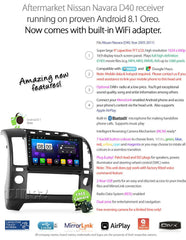 9" Android Car Player MP3 Nissan Navara D40 Stereo Radio GPS Fascia ST STX RX