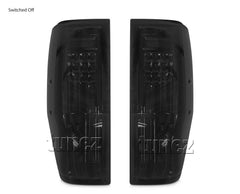 LED Smoked Sequential Rear Tail Lights Lamp For Ford Ranger PX T6 Wildtrak