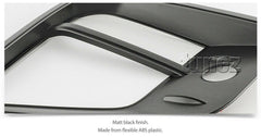 Matte Black Front Fog Light Lamp Cover Mitsubishi Triton MR 2019 2020 GSR GLS Matte Black Front Fog Light Lamp Cover Mitsubishi Triton MR 2019 2020 GSR GLS