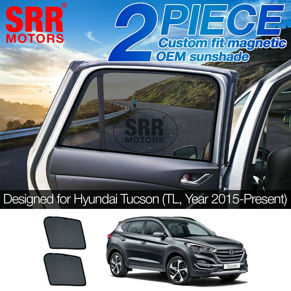 Custom Magnetic Sun Shade Rear Door Side Car Window Hyundai Tucson TL 2015-2019 Custom Magnetic Sun Shade Rear Door Side Car Window Hyundai Tucson TL 2015-2019