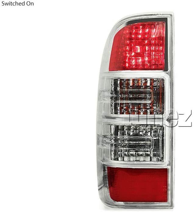 Left Side Replacement Rear Tail Light Lamp for Ford Ranger PJ PK 2007-2011 Ute Left Hand Side XL XL Hi-Rider XLT XLT Hi-Rider Wildtrak New Facelift Edition With Bulbs & Globe
