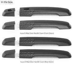 Matt Black Keyless Smart Door Handle Cover For Isuzu D-Max DMax RT50 RT85 MUX Matt Black Keyless Smart Door Handle Cover For Isuzu D-Max DMax RT50 RT85 MUX