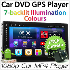 Car Android Stereo Double 2 DIN Head Unit MP3 MP4 Player 2.1A USB Radio SD