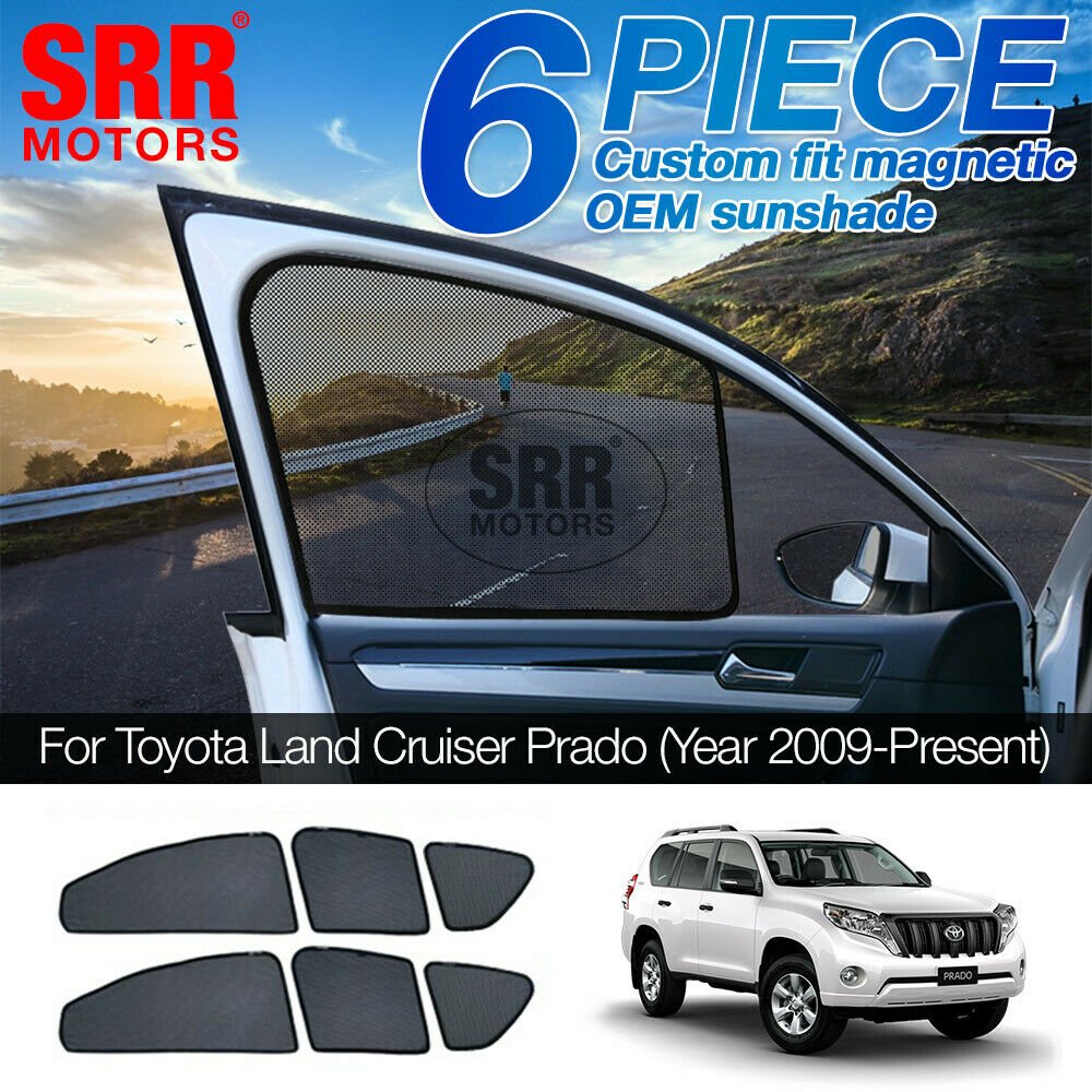 Magnetic Sun Shade Front Rear Door Car Window For Toyota Land Cruiser Prado J150 Magnetic Sun Shade Front Rear Door Car Window For Toyota Land Cruiser Prado J150
