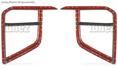 Black Front Fog Light Lamp Cover For Mitsubishi Triton MR 2019 2020 2021 2022 Black Front Fog Light Lamp Cover For Mitsubishi Triton MR 2019 2020 2021 2022