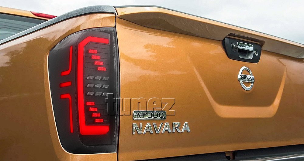 Animated Sequential LED Tail Lights For Navara NP300 D23 Rear Lamp Retro