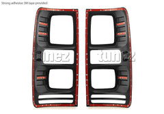 Front Tail Rear Light Lamp Cover Black Holden Colorado RG MK2 2016-2019 Car Front Tail Rear Light Lamp Cover Black Holden Colorado RG MK2 2016-2019 Car