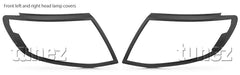 Matte Black Front Tail Rear Light Lamp Cover Ford Ranger T6 Wildtrak 2011-2014