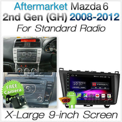 9" Android Car MP3 Player For Mazda 6 GH 2008-2012 Stereo Radio Head Unit Fascia