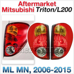 NEW Pair Set Tail Lights Rear Lamp Car For Mitsubishi Triton Ute ML MN 2006-2015