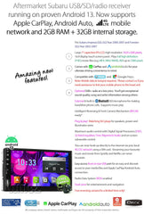 Android Auto CarPlay For Subaru Impreza Forester Stereo Radio MP3 MP4 DSP Car