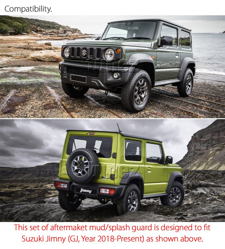 Full Set Front Rear Mud Flaps Splash Guard For Suzuki Jimny GJ 2018-2021 GLX Full Set Front Rear Mud Flaps Splash Guard For Suzuki Jimny GJ 2018-2021 GLX