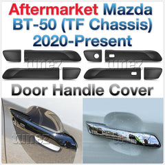 Matte Black Key Door Handle Cover For Mazda BT-50 BT50 TF 2020 2021 2022 XTR