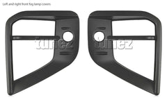 Matte Black Front Fog Light Lamp Cover Mitsubishi Triton MR 2019 2020 GSR GLS