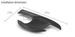 4x Door Handle Cup Guard Cover Matt Black For Mitsubishi Triton MQ MR 4x Door Handle Cup Guard Cover Matt Black For Mitsubishi Triton MQ MR