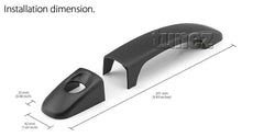 Matt Black Remote Key Door Handle Cover Guard For Nissan Navara D40 2005-2015 Matt Black Remote Key Door Handle Cover Guard For Nissan Navara D40 2005-2015