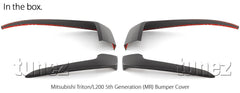 Bumper Chrome Cover Guard For Mitisubishi Triton MR 2019-2021 Matt Black Bumper Chrome Cover Guard For Mitisubishi Triton MR 2019-2021 Matt Black
