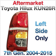 Left Side New Tail Light Rear Lamp Replacement For Toyota Hilux KUN26R 7th Generation AN10 AN20 AN30 Facelift Edition Left-Hand-Side Tail Lamp With Bulbs & Globe SR SR5 Workmate 2004-2015