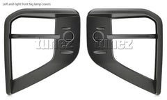 Matte Black Front Fog Light Lamp Cover For Mitsubishi Triton MR 2019 2020 GLX Matte Black Front Fog Light Lamp Cover For Mitsubishi Triton MR 2019 2020 GLX