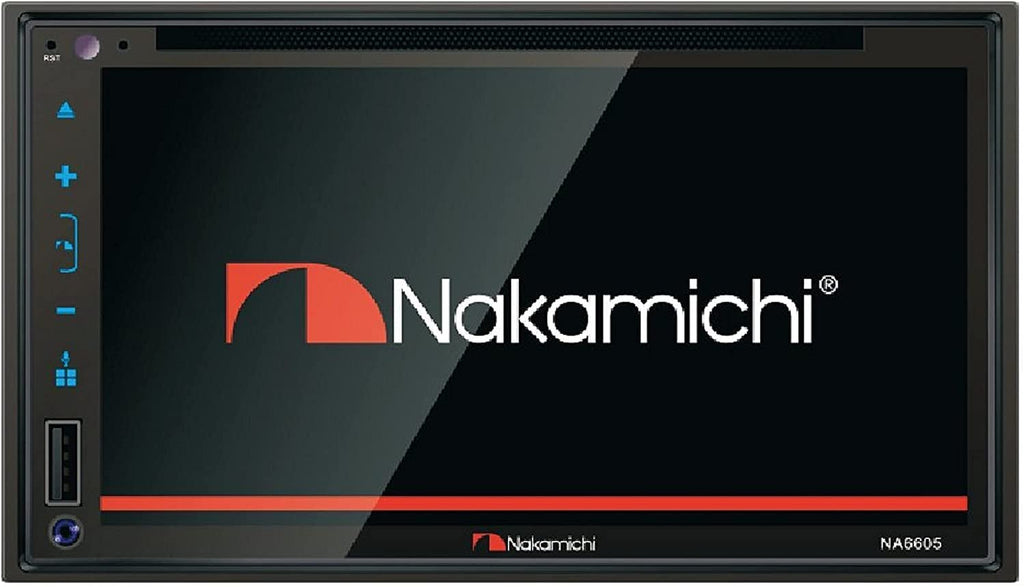 Nakamichi NA6605 Double-Din in-Dash 6.8" WVGA Display Apple Car Play & Andriod Auto Multimedia CD DVD USB MP3 Bluetooth Spotify & Pandora Car Stereo Receiver Nakamichi NA6605 Double-Din in-Dash 6.8" WVGA Display Apple Car Play & Andriod Auto Multimedia CD DVD USB MP3 Bluetooth Spotify & Pandora Car Stereo Receiver