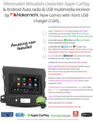 Apple CarPlay Android Auto For Mitsubishi Outlander 2007-2010 Radio Stereo MP3