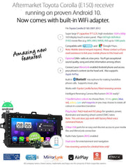 9" Android Car Player MP3 For Toyota Corolla E150 2007-2012 Stereo Radio GPS MP4